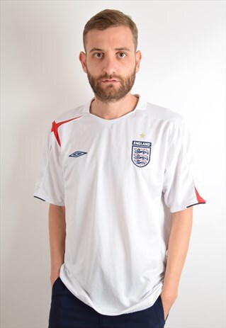 UMBRO FOOTBALL SHIRT / JERSEY ENGLAND 2005-2007 SIZE XL