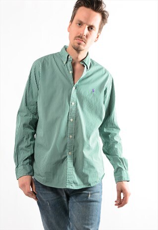 VINTAGE RALPH LAUREN STRIPED SHIRT.