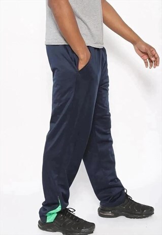 VINTAGE FILA LOGO TRACK BOTTOMS BLUE GREEN