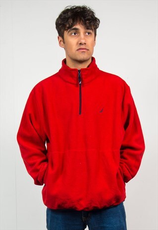 NAUTICA QUARTER ZIP FLEECE JACKET PULL OVER