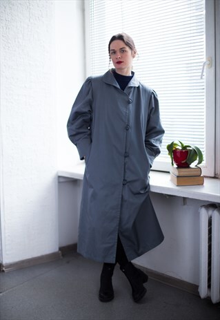 VINTAGE 60'S GREY MINIMALIST COAT