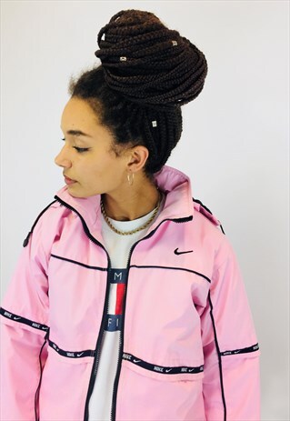 NIKE EMBROIDERED PINK COAT