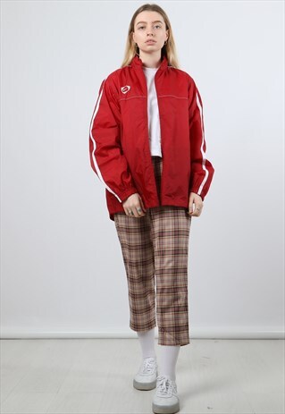 VINTAGE NIKE MEDIUM RED WINDBREAKER JACKET
