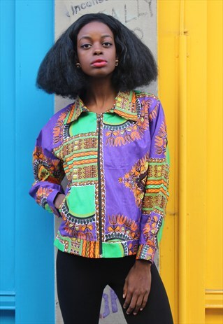 AFRICAN WORKWEAR JACKET - DASHIKI JACKET - FESTIVAL CLOTHING