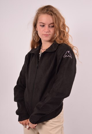 VINTAGE KAPPA FLEECE JACKET BLACK