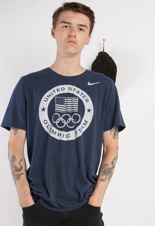 VINTAGE NIKE T-SHIRT BLUE Z152