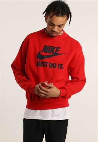 VINTAGE NIKE PRINT SPELL OUT SWEATSHIRT