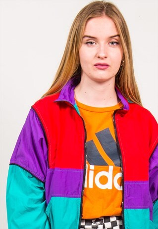VINTAGE 90'S COLOURBLOCK TRACKSUIT JACKET