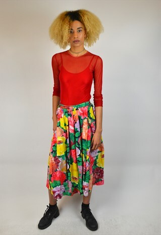 VINTAGE 90'S FLORAL PRINT CULOTTES