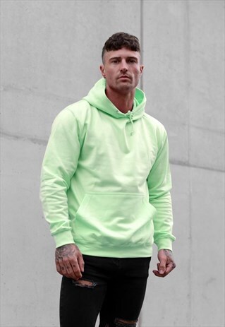 ESSENTIAL BLANK PULLOVER HOODY - APPLE GREEN