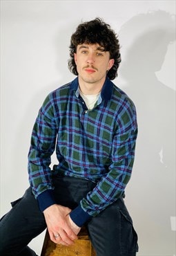 Vintage Rare 1997 Yves Saint Laurent Tartan Sweatshirt