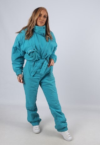 VINTAGE NEVICA FULL SKI SUIT SNOW TALL UK 12 M (AACZ)