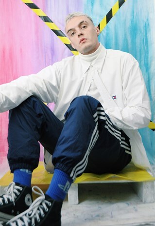 VINTAGE 90'S TH THICK COTTON SHIRT WHITE