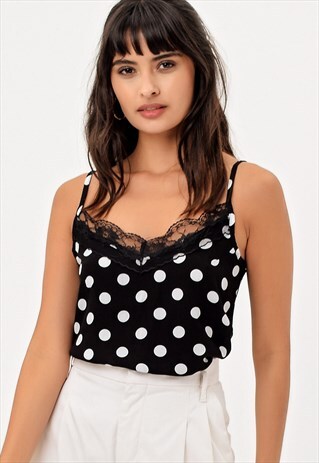 BLACK POLKA DOT BLOUSE