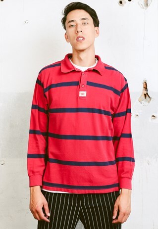 VINTAGE LEVIS LONG SLEEVE POLO SHIRT