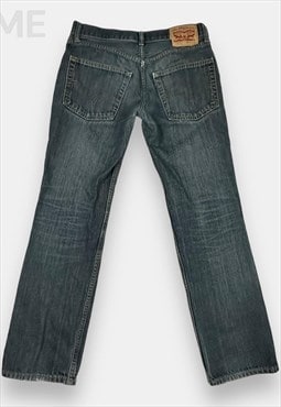 Levis 511 vintage navy blue distressed denim jeans size W32