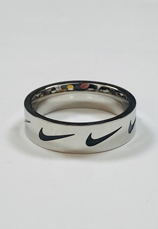 Vintage Nike Ring Silver Swoosh 
