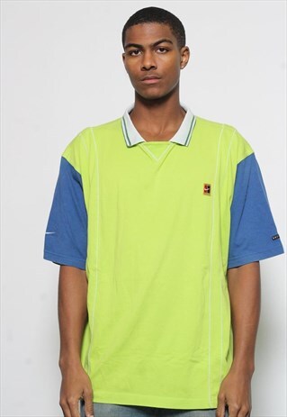 VINTAGE NIKE COURT POLO SHIRT GREEN