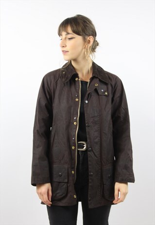 VINTAGE BARBOUR BROWN WAX JACKET