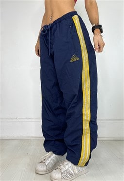 Vintage Y2k Adidas Joggers Tracksuit Bottoms Baggy Loose 00s