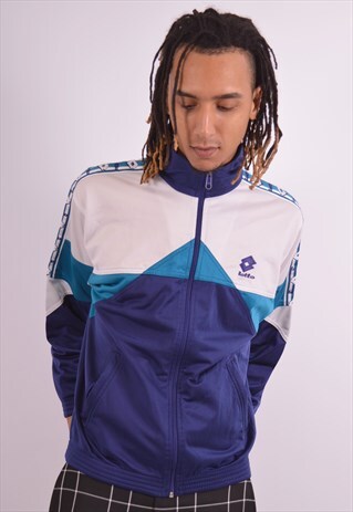 VINTAGE LOTTO TRACKSUIT TOP JACKET MULTI