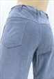 90S VINTAGE LIGHT BLUE CORDUROY TROUSERS