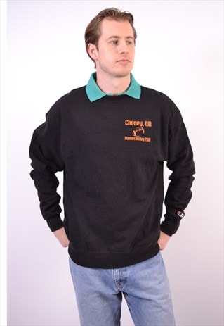 CHAMPION SWEATSHIRT JUMPER BLACK