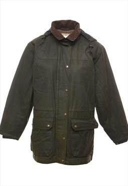 Vintage L.L. Bean Classic Olive Green Wax Jacket - S