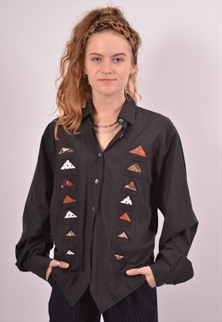 VINTAGE BENETTON SHIRT BLACK