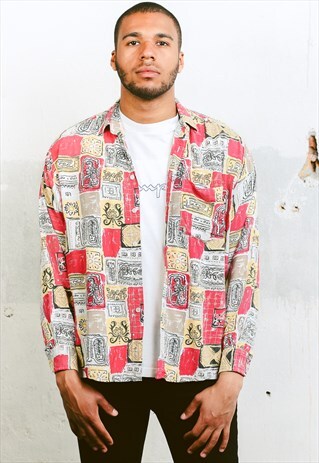 VINTAGE ABSTRACT PATTERN SHIRT