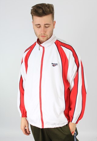 REEBOK VINTAGE SPORTS FULL-ZIP TRACK JACKET