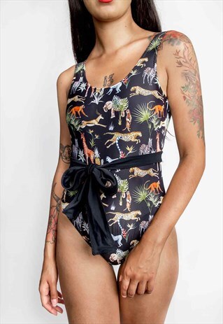 SAFARI PRINT SWIMSUIT