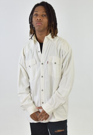 VINTAGE 90S WHITE LEVI'S DENIM SHIRT
