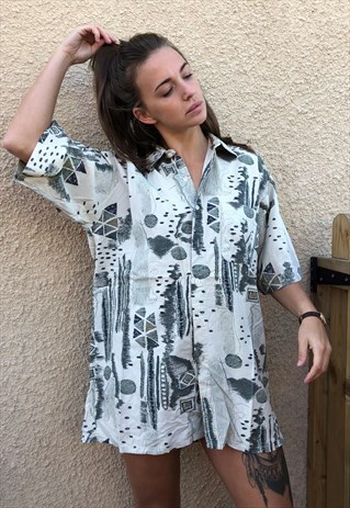 OVERSIZED RETRO 90S 80S VINTAGE UNISEX FESTIVAL SHIRT
