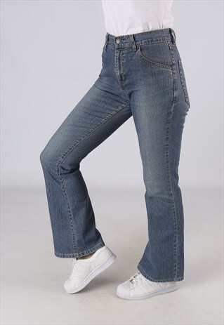 VINTAGE LEVIS 525 BOOTCUT FLARE JEANS UK 8 (DLAW)