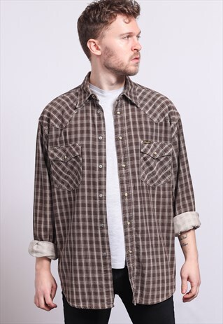 VINTAGE WRANGLER CORDUROY CORD SHIRT