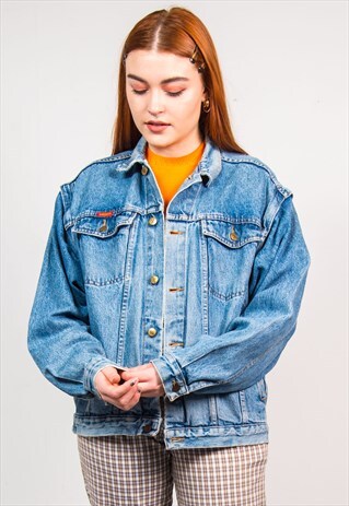VINTAGE 90'S BLUE STONEWASH DENIM JACKET