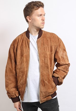 VINTAGE SUEDE BOMBER JACKET