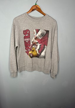 Vintage san francisco 49ers printed graphic nfl sweatshirt
