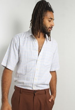 Vintage 90's Short Sleeve Check Shirt Multi