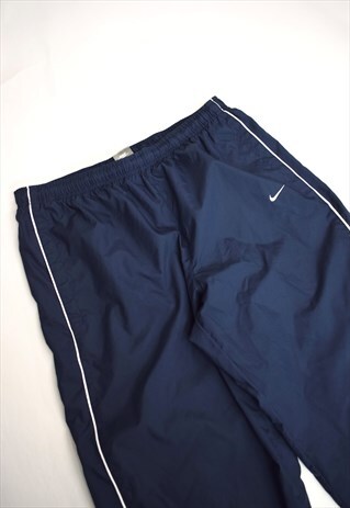 VINTAGE 90S NIKE NAVY TRACK PANT JOGGERS