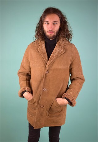 VINTAGE 90'S SHEARLING COAT