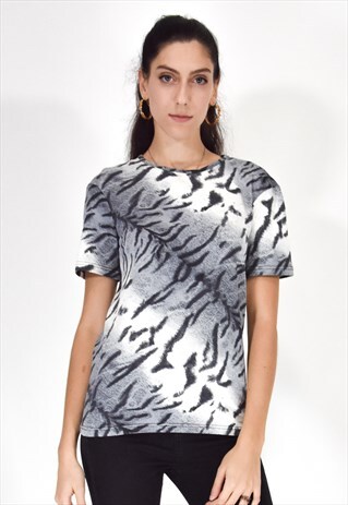 ROBERTO CAVALLI T-SHIRT BLACK - WHITE
