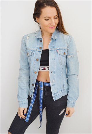 90'S LEVIS VINTAGE DISTRESSED DENIM JACKET