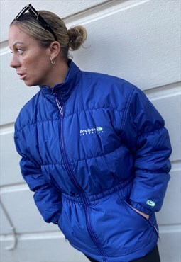 Reebok Freestyle Blue Puffer Jacket - Size 14