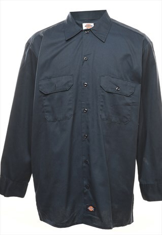 VINTAGE DICKIES NAVY WORKWEAR SHIRT - L