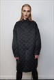 OVERSIZE QUILTED BOMBER JACKET THIN GOTHIC CATWALK COAT