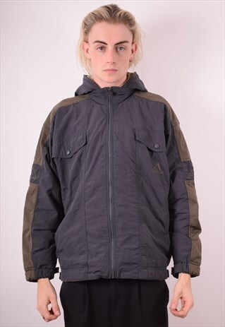 ADIDAS MENS VINTAGE JACKET MEDIUM GREY 90S