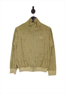 Men's Y2K Fred Perry Track Jacket In Yellow Size Medium