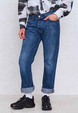 VINTAGE BLUE LEVI'S 501 FIT DENIM JEANS